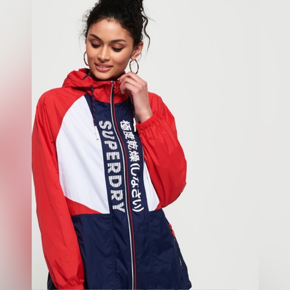 Superdry Spliced SD-Windbreaker Jacket Size 6